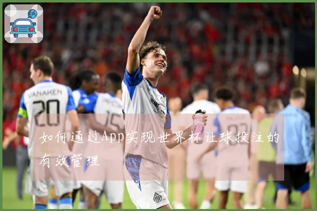 如何通过App实现世界杯让球投注的有效管理
